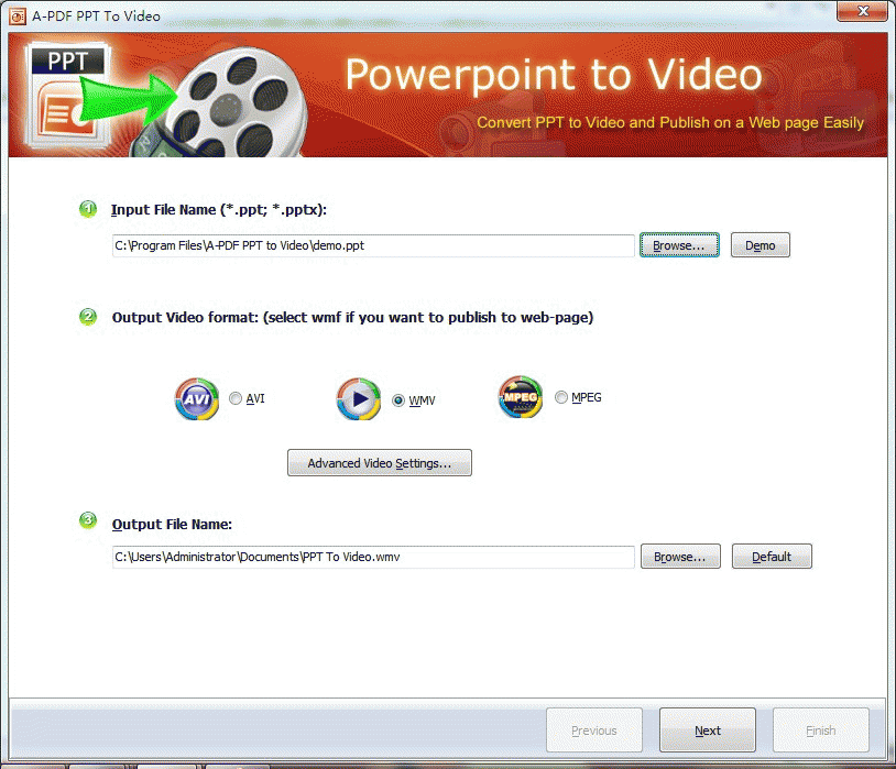 Download http://www.findsoft.net/Screenshots/A-PDF-PPT-to-Video-52934.gif