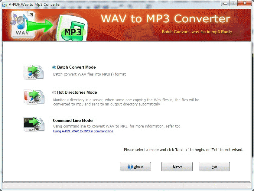 Download http://www.findsoft.net/Screenshots/A-PDF-WAV-to-MP3-Converter-67948.gif