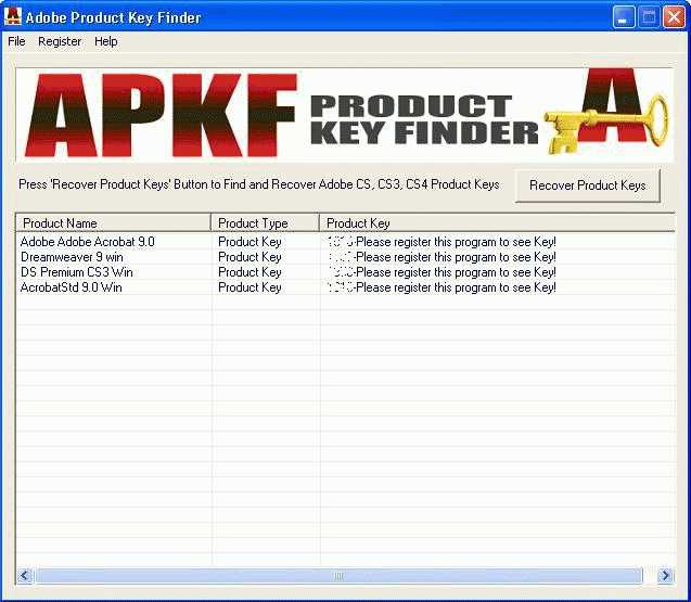 Download http://www.findsoft.net/Screenshots/APKF-Product-Key-Finder-67327.gif