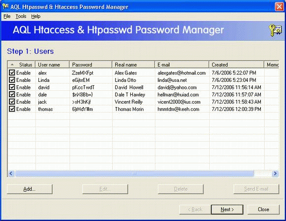 Download http://www.findsoft.net/Screenshots/AQL-htpasswd-htaccess-Password-Manager-64265.gif