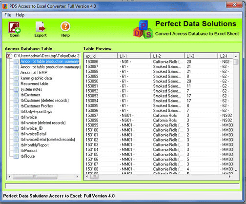 Download http://www.findsoft.net/Screenshots/Access-to-Excel-Conversion-70066.gif