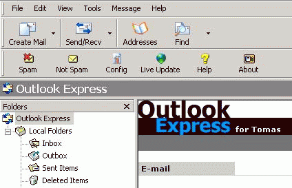Download http://www.findsoft.net/Screenshots/Accurate-Spam-For-Outlook-Express-1535.gif