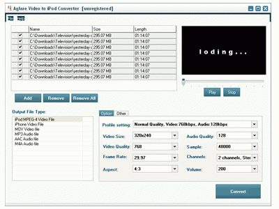 Download http://www.findsoft.net/Screenshots/Aglare-Video-to-iPod-Converter-18769.gif