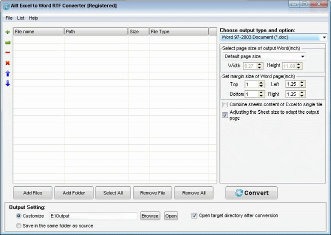 Download http://www.findsoft.net/Screenshots/Ailt-Excel-to-Word-RTF-Converter-77688.gif