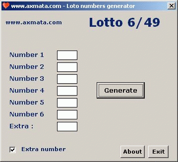 Download http://www.findsoft.net/Screenshots/Axmata-Lotto-number-generator-2427.gif