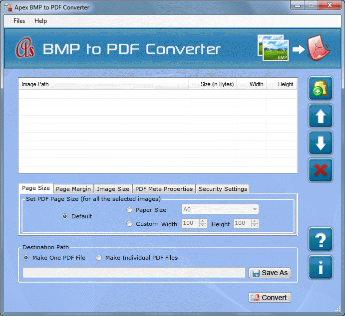 Download http://www.findsoft.net/Screenshots/BMP-Image-to-PDF-70622.gif
