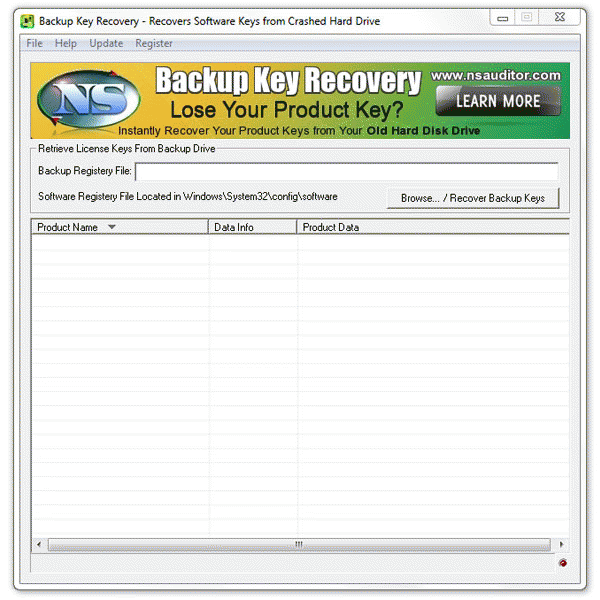 Download http://www.findsoft.net/Screenshots/Backup-Key-Recovery-66314.gif
