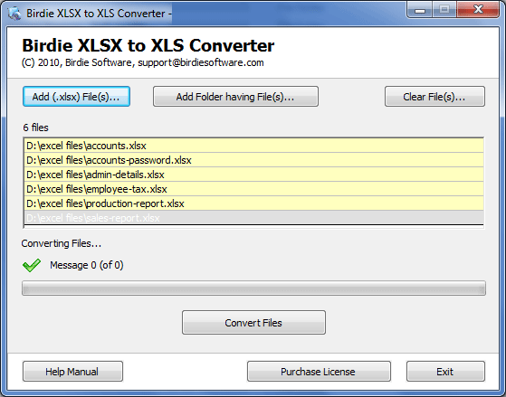 Download http://www.findsoft.net/Screenshots/Birdie-Batch-XLSX-to-XLS-Converter-71886.gif