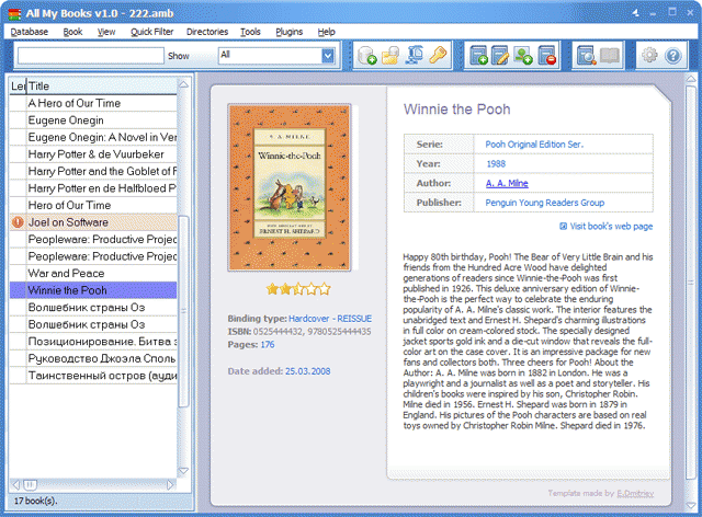 Download http://www.findsoft.net/Screenshots/Book-Database-Software-67831.gif