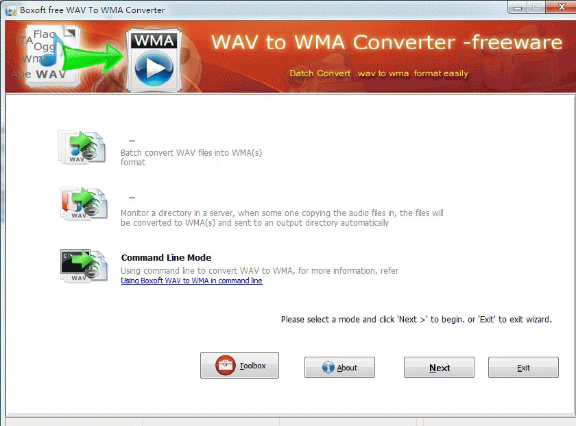 Download http://www.findsoft.net/Screenshots/Boxoft-WAV-to-WMA-Converter-freeware-69514.gif