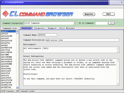 Download http://www.findsoft.net/Screenshots/CL-Command-Browser-59707.gif