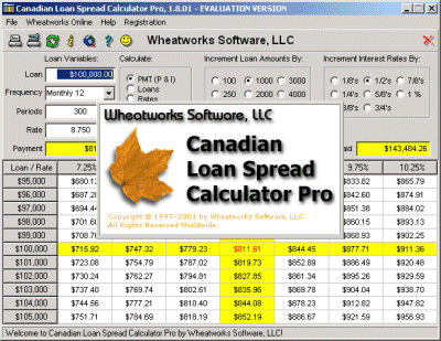 Download http://www.findsoft.net/Screenshots/Canadian-Loan-Spread-Calculator-Pro-65243.gif