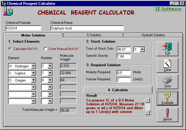 Download http://www.findsoft.net/Screenshots/Chemical-Reagent-Calculator-3109.gif