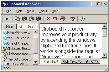 Download http://www.findsoft.net/Screenshots/Clipboard-Recorder-19720.gif