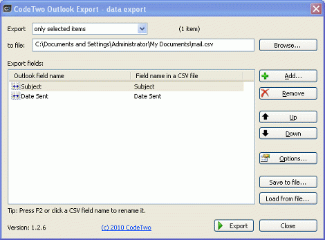 Download http://www.findsoft.net/Screenshots/CodeTwo-Outlook-Export-62967.gif