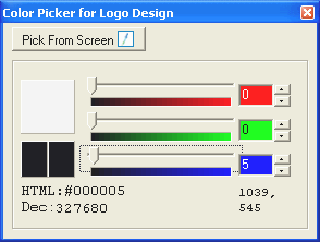 Download http://www.findsoft.net/Screenshots/Color-Picker-for-Logo-Design-12658.gif