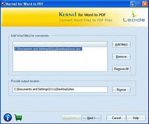 Download http://www.findsoft.net/Screenshots/Doc2PDF-75481.gif