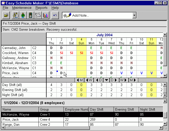 easy schedule creator