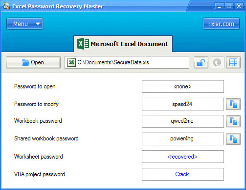 Download http://www.findsoft.net/Screenshots/Excel-Password-Recovery-Master-11871.gif