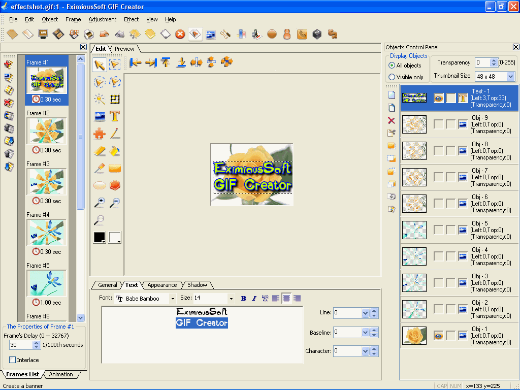 Download http://www.findsoft.net/Screenshots/EximiousSoft-GIF-Creator-19984.gif