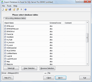 Download http://www.findsoft.net/Screenshots/Export-Database-to-Excel-for-SQL-server-13542.gif