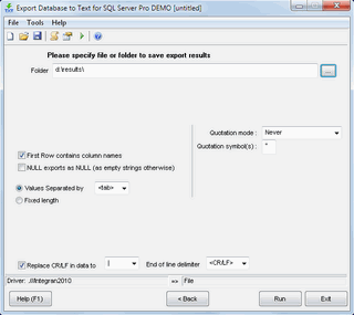 Download http://www.findsoft.net/Screenshots/Export-Database-to-Text-for-SQL-server-13531.gif