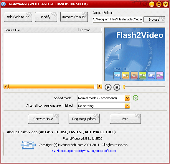 Download http://www.findsoft.net/Screenshots/Flash2Video-24430.gif