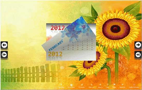 Download http://www.findsoft.net/Screenshots/FlipBook-Creator-Themes-Pack-Calendar-Sunflower-82130.gif