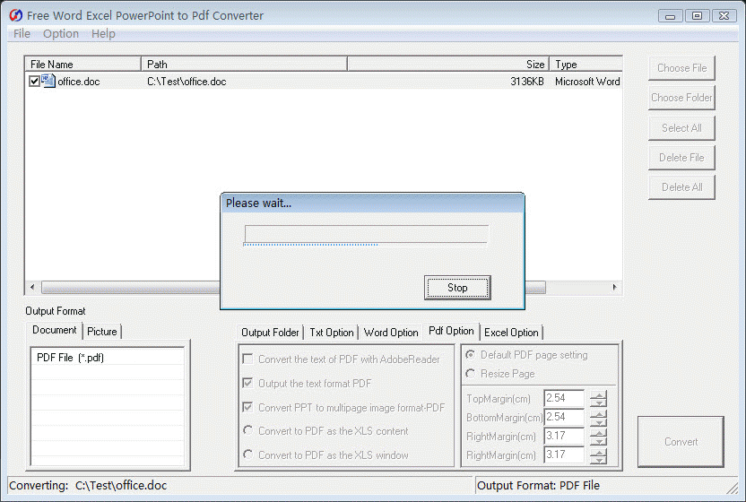 Download http://www.findsoft.net/Screenshots/Free-Word-Excel-PowerPoint-to-Pdf-80584.gif
