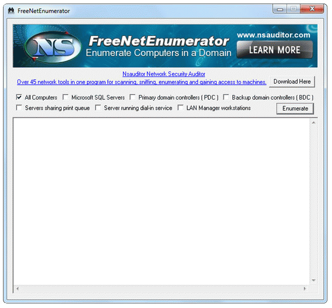 Download http://www.findsoft.net/Screenshots/FreeNetEnumerator-60243.gif