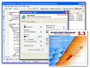 Download http://www.findsoft.net/Screenshots/GridinSoft-Notepad-60309.gif
