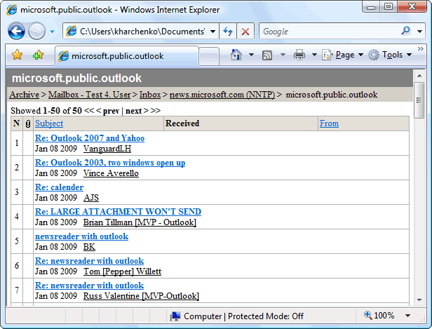 Download http://www.findsoft.net/Screenshots/HTML-Email-Archiver-for-Outlook-5735.gif