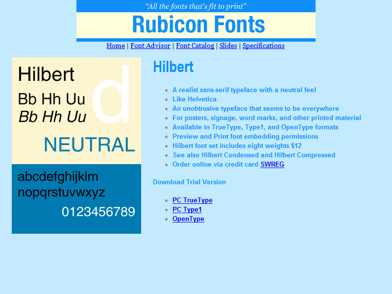 Download http://www.findsoft.net/Screenshots/Hilbert-Font-Type1-60377.gif