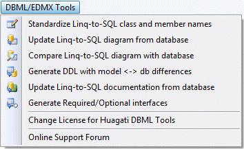 Download http://www.findsoft.net/Screenshots/Huagati-DBML-EDMX-Tools-14038.gif
