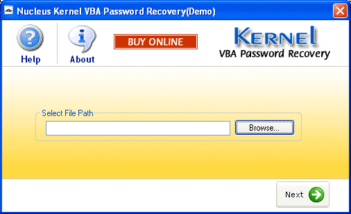 Download http://www.findsoft.net/Screenshots/Kernel-VBA-Password-Recovery-6372.gif