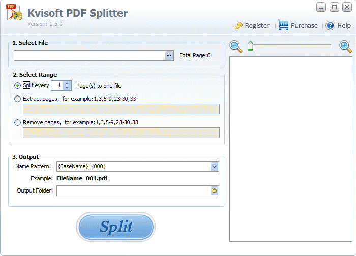 Download http://www.findsoft.net/Screenshots/Kvisoft-PDF-Splitter-79037.gif