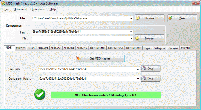 Download http://www.findsoft.net/Screenshots/MD5-Hash-Check-4dots-85446.gif