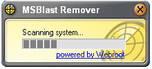Download http://www.findsoft.net/Screenshots/MSBlast-Remover-7233.gif