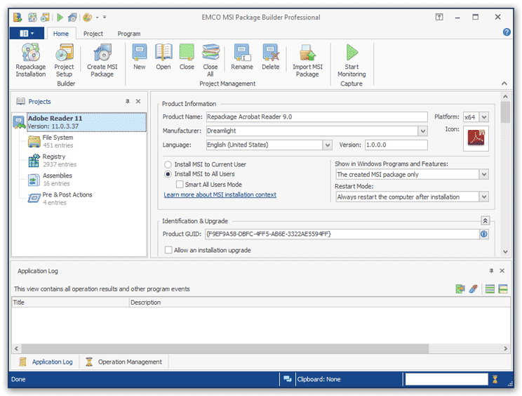 Download http://www.findsoft.net/Screenshots/MSI-Package-Builder-Professional-73574.gif