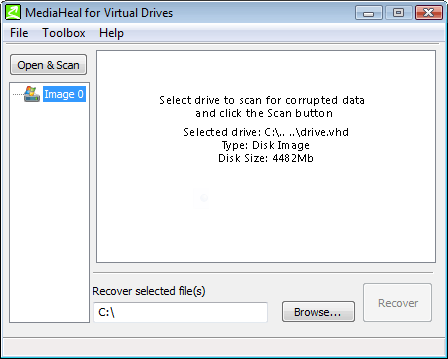 Download http://www.findsoft.net/Screenshots/MediaHeal-for-Virtual-Drives-31931.gif