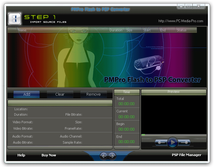 Download http://www.findsoft.net/Screenshots/PMPro-Flash-to-PSP-Converter-64861.gif