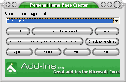 Download http://www.findsoft.net/Screenshots/Personal-Home-Page-Creator-62446.gif