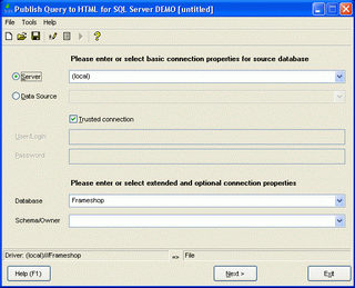 Download http://www.findsoft.net/Screenshots/Publish-Query-to-HTML-for-SQL-Server-34291.gif
