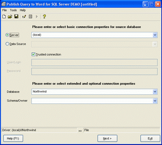 Download http://www.findsoft.net/Screenshots/Publish-Query-to-Word-for-SQL-Server-61116.gif