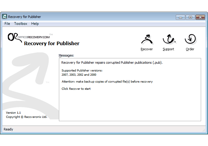 Download http://www.findsoft.net/Screenshots/Recovery-for-Publisher-61164.gif