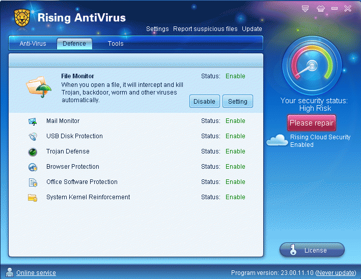 Download http://www.findsoft.net/Screenshots/Rising-Antivirus-2010-18574.gif