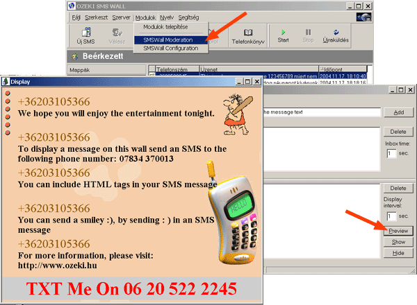 Download http://www.findsoft.net/Screenshots/SMS-Wall-9349.gif