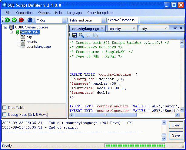 Download http://www.findsoft.net/Screenshots/SQL-Script-Builder-7918.gif