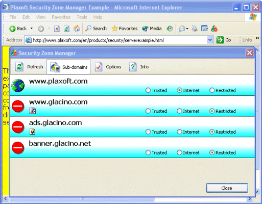 Download http://www.findsoft.net/Screenshots/Security-Zone-Manager-9091.gif