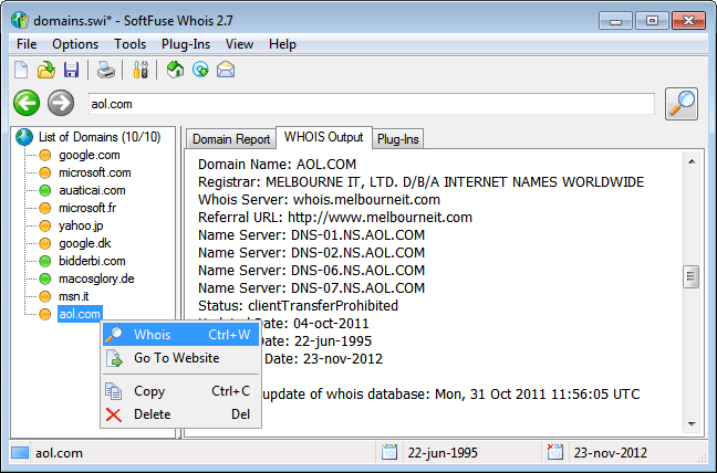 Download http://www.findsoft.net/Screenshots/SoftFuse-Whois-9424.gif